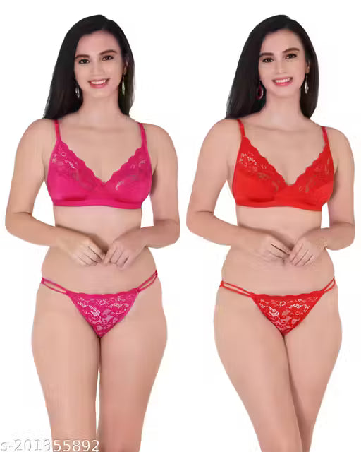 STAR SEXY LIENGRIE SET WITH LACE PACK OF[ 2 PC] Stylish bra panty set set